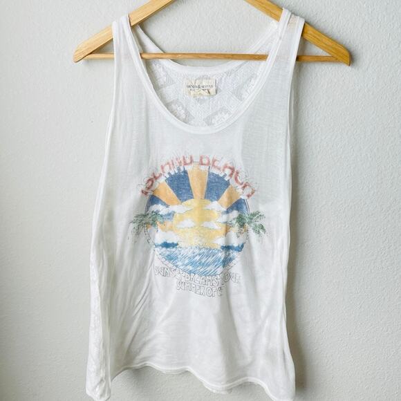 Ralph Lauren Denim & Supply White Island Beach Graphic Tank - Picture 2 of 7